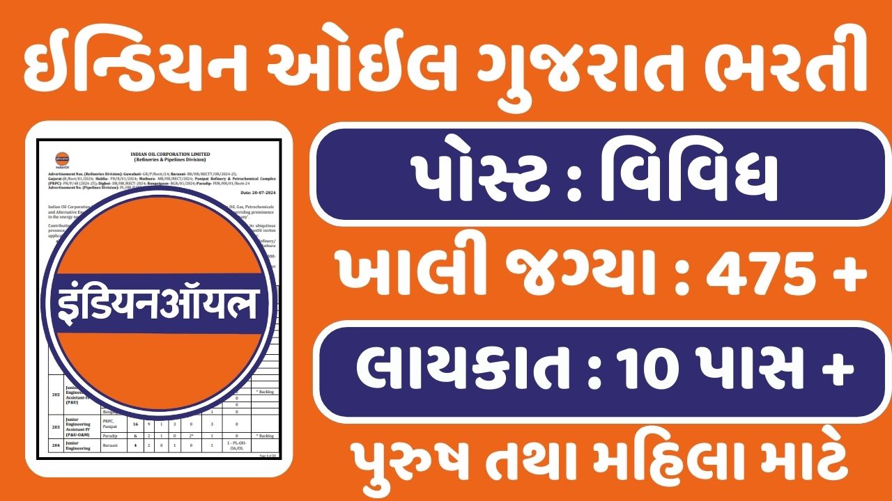 IOCL Gujarat Recruitment 2024